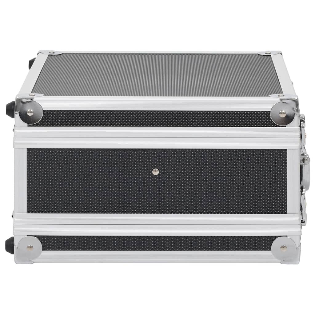 vidaXL Waffenkoffer Aluminium ABS Schwarz