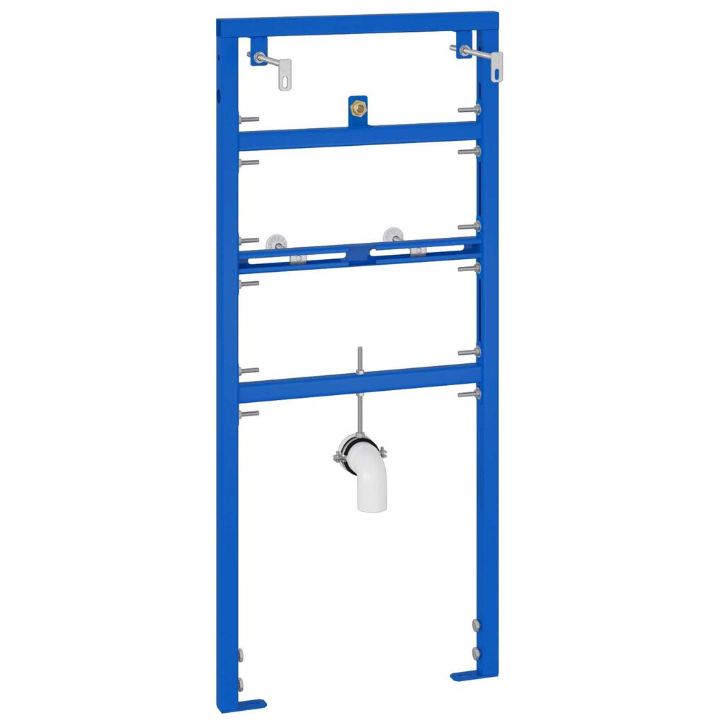 vidaXL Verdeckter Montagerahmen für Urinal 50x115-139 cm Stahl