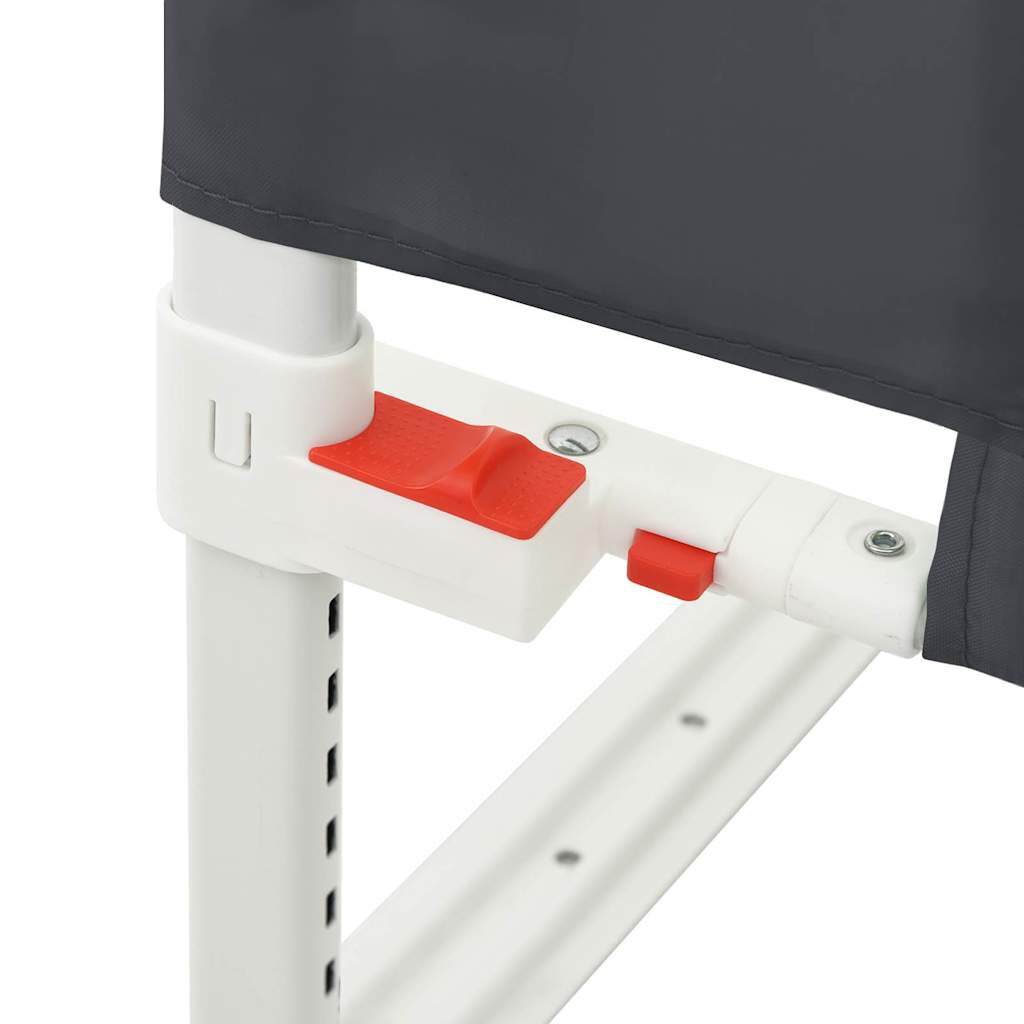 vidaXL Kleinkind-Bettschutzgitter Dunkelgrau 90x25 cm Stoff