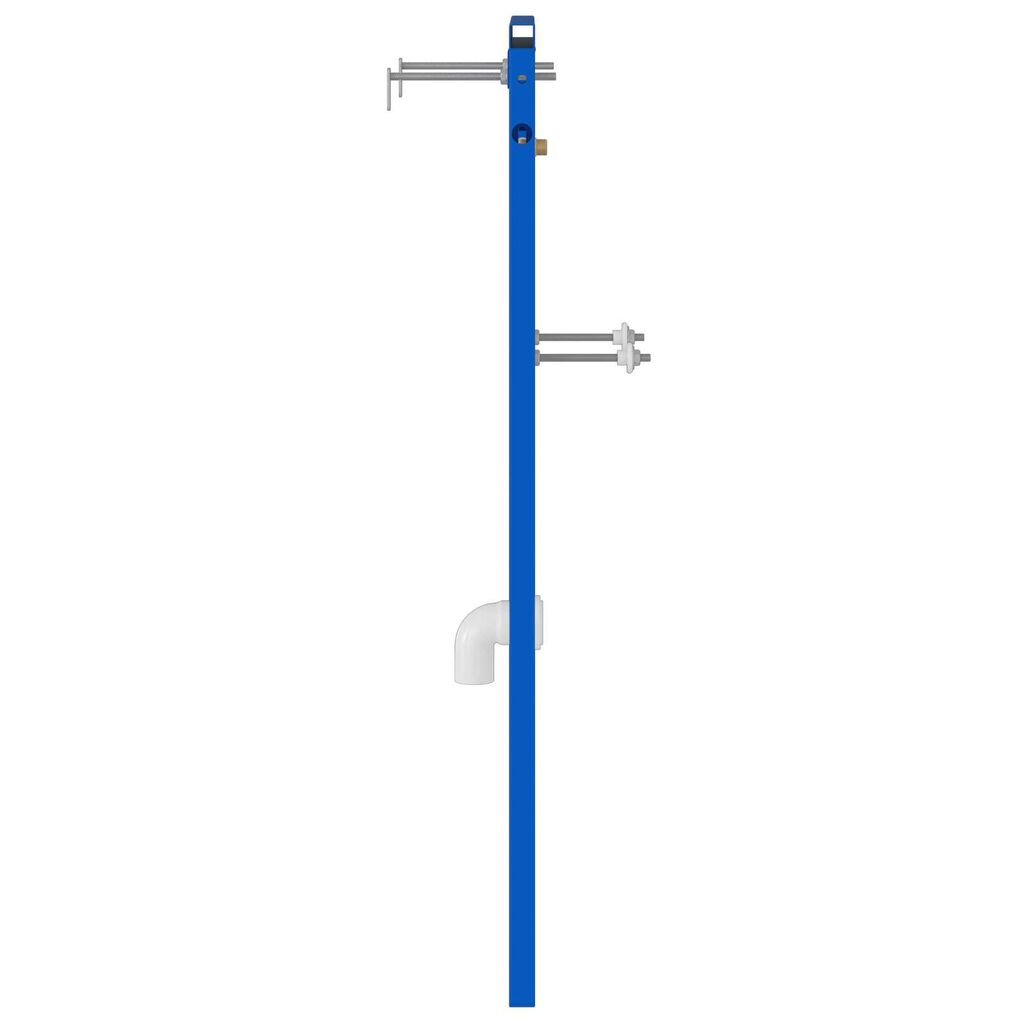 vidaXL Verdeckter Montagerahmen für Urinal 50x115-139 cm Stahl