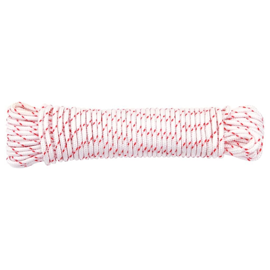 vidaXL Starterseil Weiß und Rot Ø3 mm 10 m Nylon