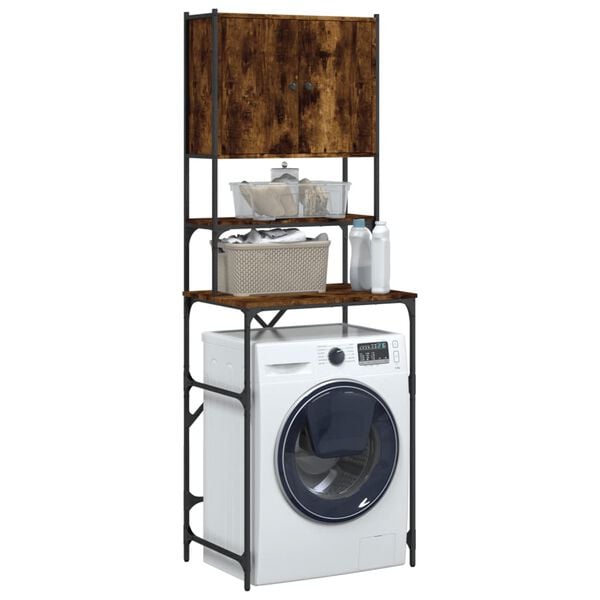 vidaXL Waschmaschinenschrank Räuchereiche 68x48,5x194 cm