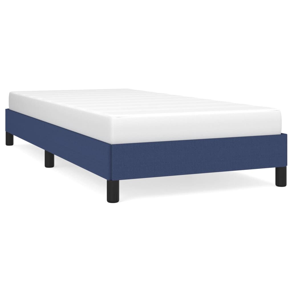 vidaXL Bettgestell ohne Matratze Blau 100x200 cm Stoff