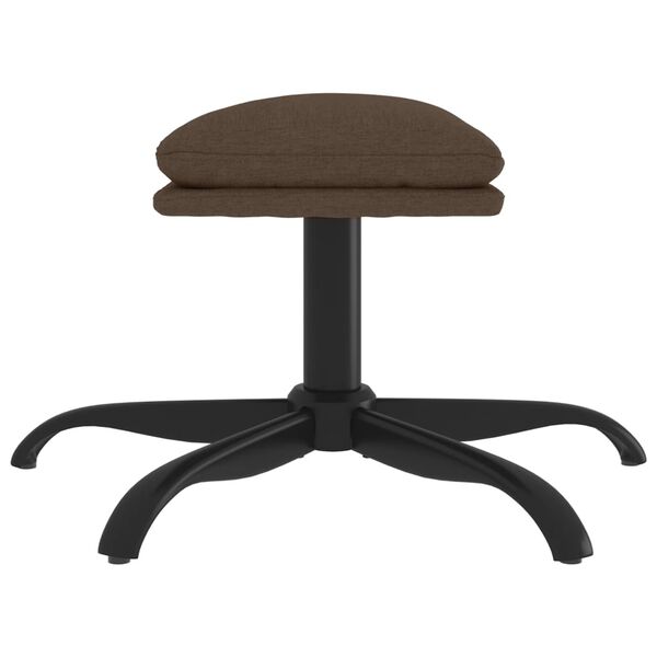 vidaXL Fußhocker Braun 60x60x36 cm Stoff
