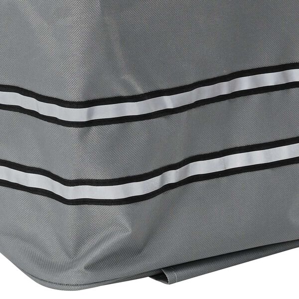 vidaXL Einkaufstrolley mit Rädern und Verstellbarem Griff Grau 40 L