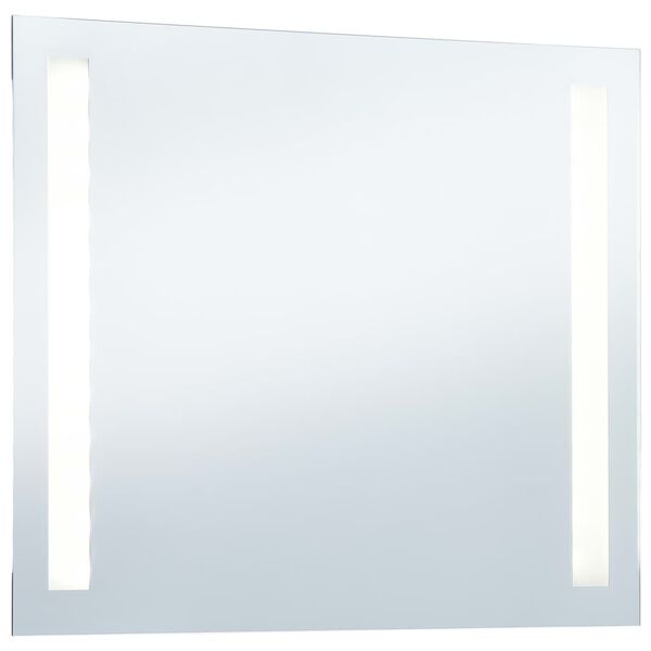 vidaXL Badezimmer-Wandspiegel mit LEDs 60x50 cm