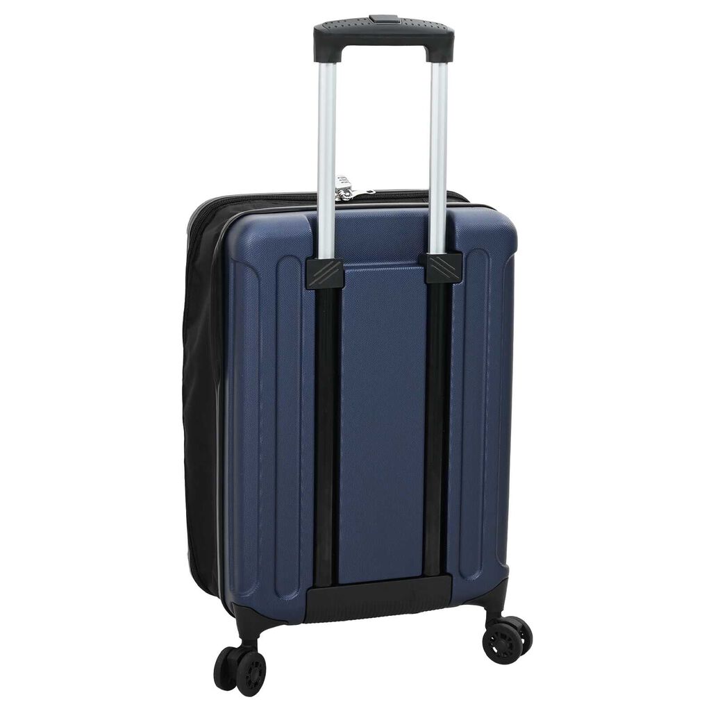 vidaXL Zusammenklappbarer Koffer Hartschale 20'' Dunkelblau 34x23x55,5 cm