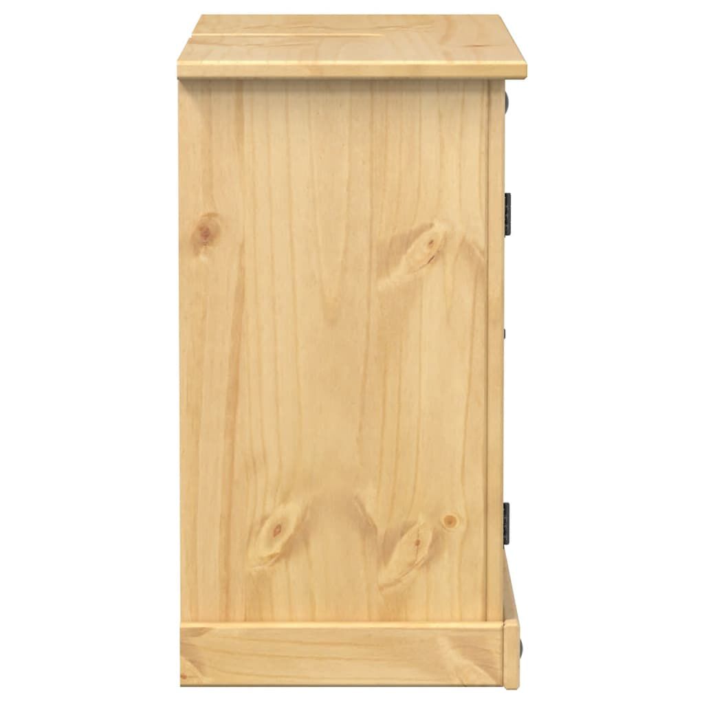 vidaXL Waschbeckenunterschrank Corona 73x33x60 cm Massivholz Kiefer