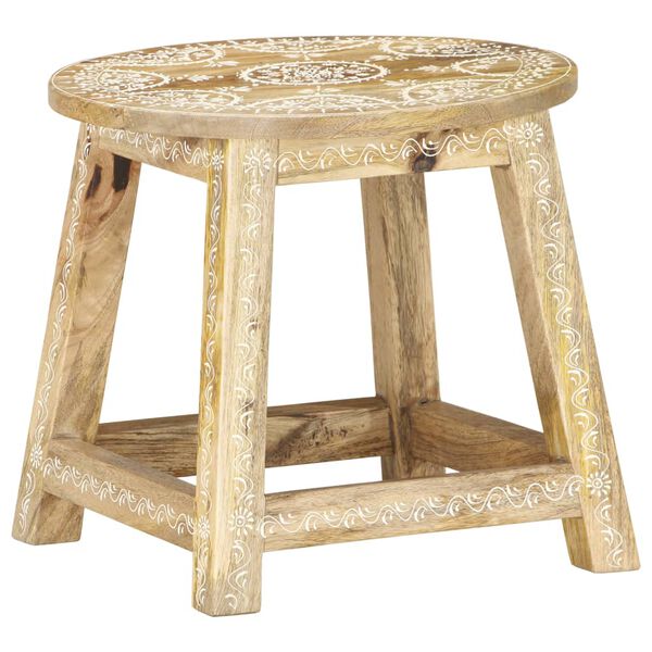 vidaXL Hocker Handbemalt 38×38×35 cm Mango Massivholz