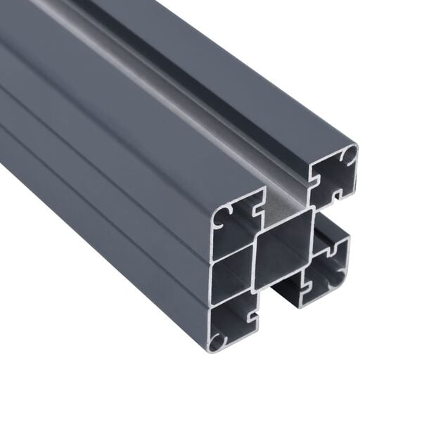 vidaXL Zaunelement-Set Grau 180x186 cm WPC