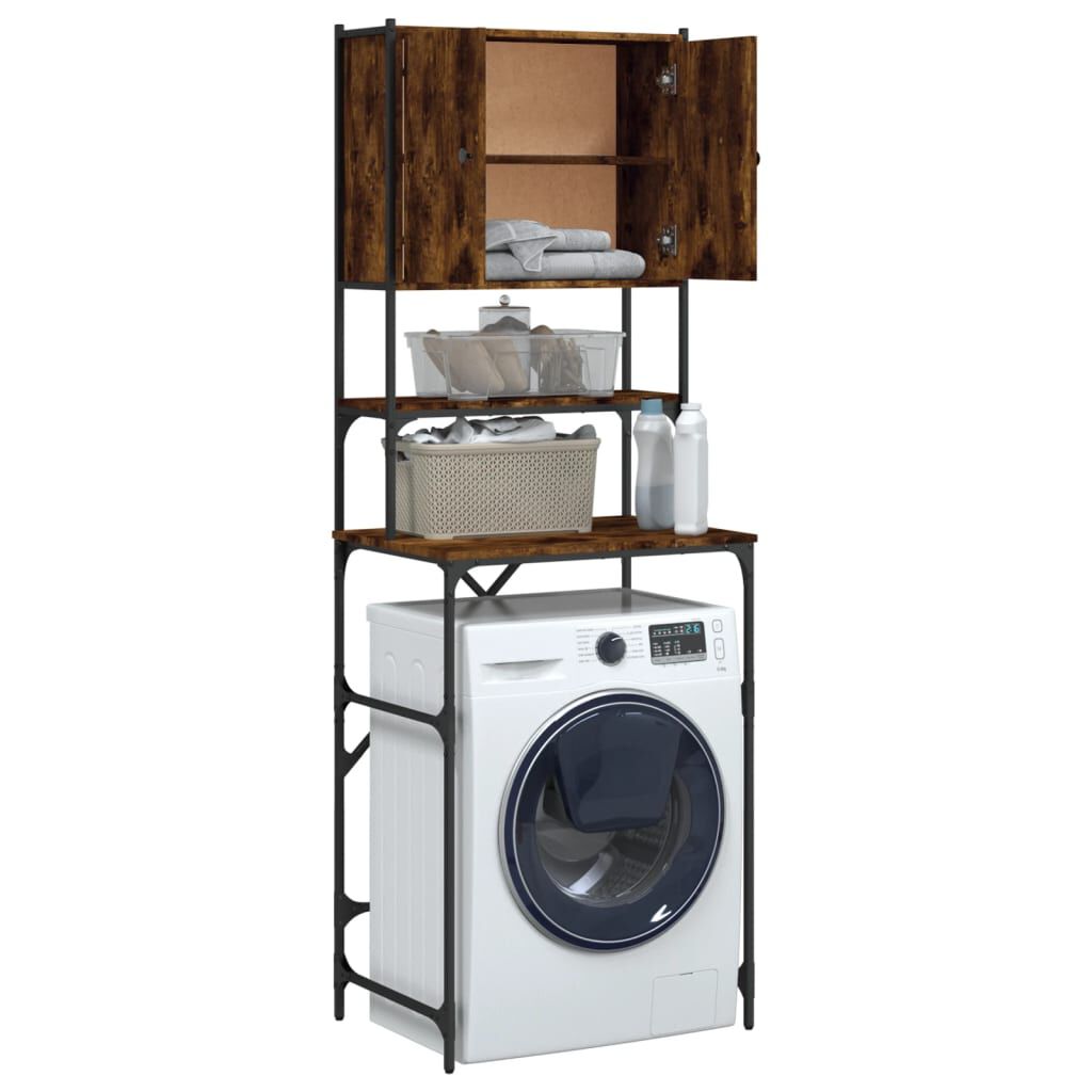 vidaXL Waschmaschinenschrank Räuchereiche 68x48,5x194 cm