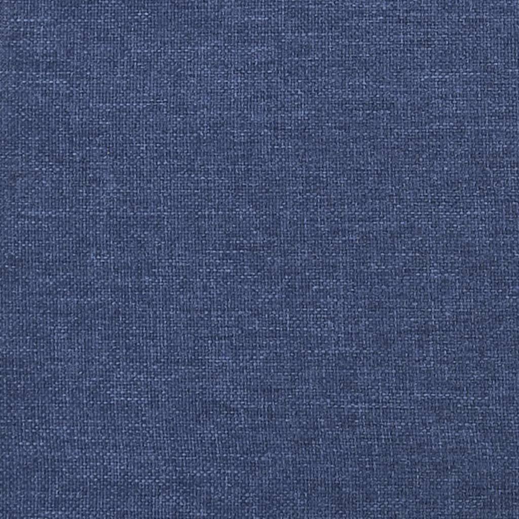 vidaXL Bettgestell ohne Matratze Blau 100x200 cm Stoff