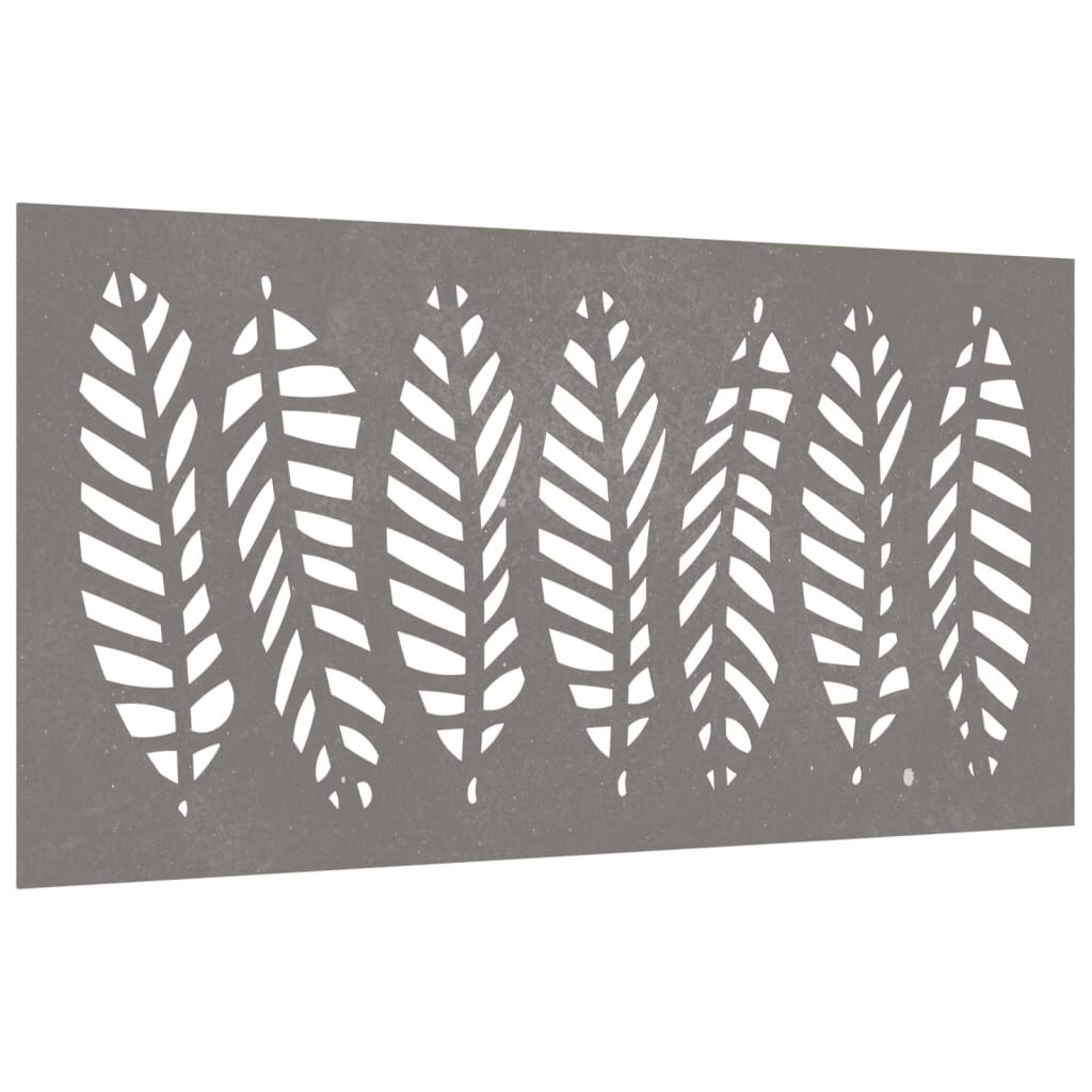 vidaXL Garten-Wanddeko 105x55 cm Cortenstahl Blatt-Design