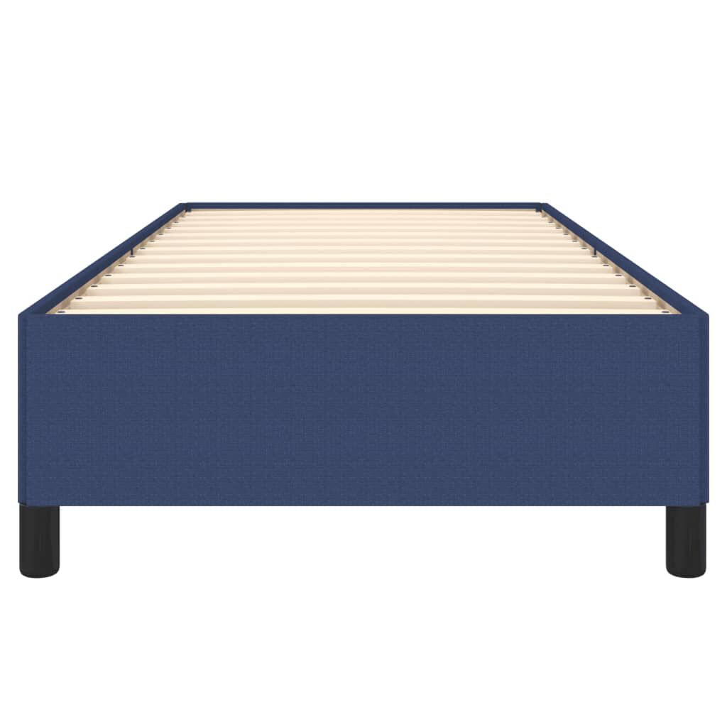 vidaXL Bettgestell ohne Matratze Blau 90x190 cm Stoff