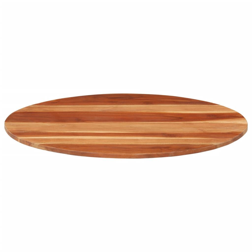 vidaXL Tischplatte Massivholz Palisander Rund 15-16 mm 80 cm
