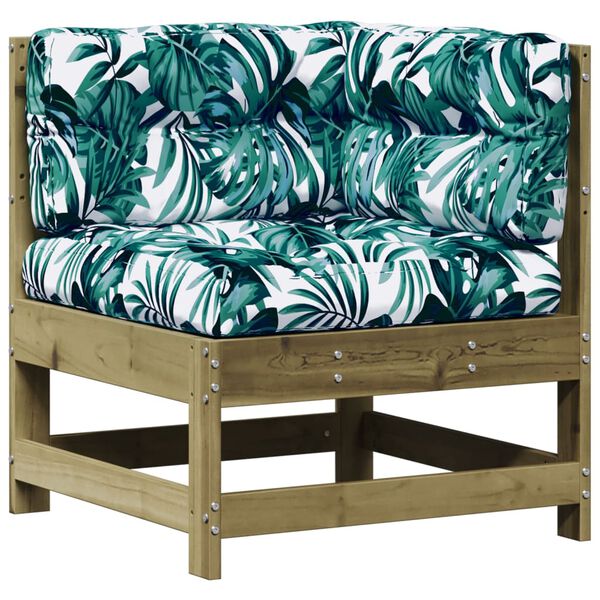 vidaXL 7-tlg. Garten-Lounge-Set mit Kissen Imprägniertes Kiefernholz