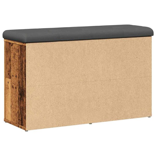 vidaXL Schuhbank Altholz-Optik 82x32x50 cm Holzwerkstoff