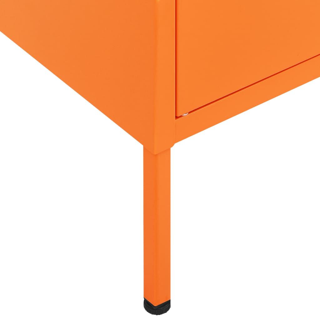 vidaXL Lagerschrank Orange 80x35x101,5 cm Stahl