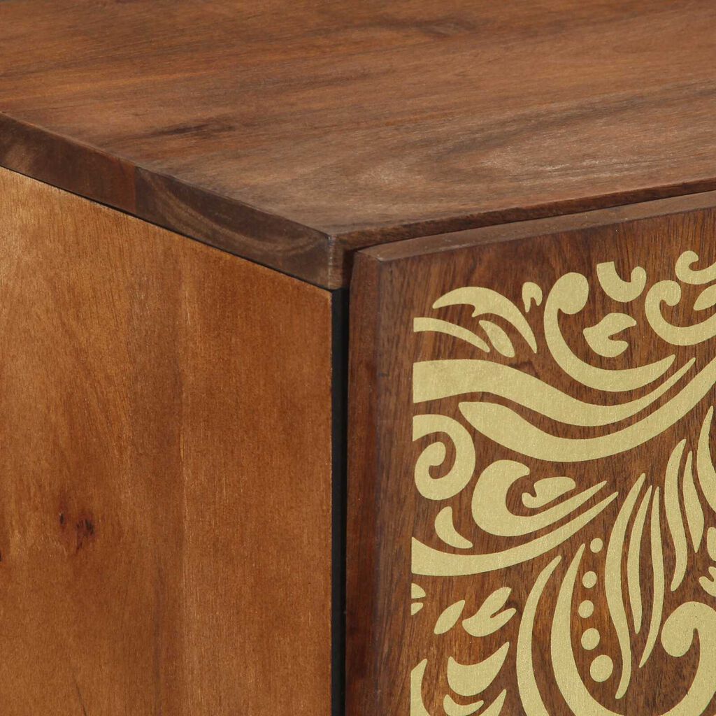 vidaXL Sideboard 60x33x75 cm aus massivem Mango Holz