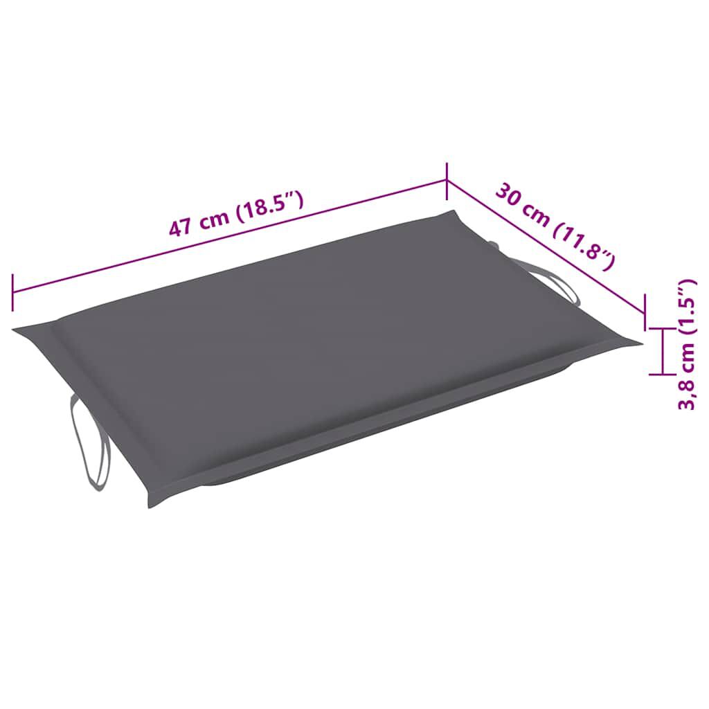 vidaXL Sonnenliegen 2 Stk. mit Tisch und Auflagen Massivholz Akazie